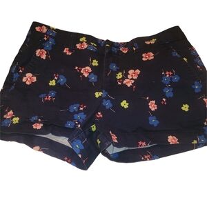 Gap Khakis Blue Floral Shorts 8